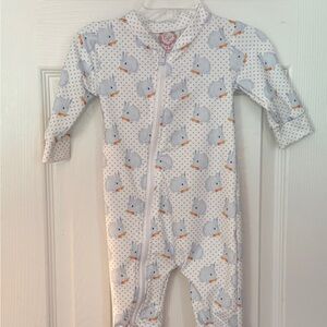 Cecil and Lou Bunny Polka Dot Onesie New Born